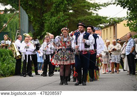 Brno - Bystrc, Czech Republic, 24 June, 2023. Traditional Festivities Of The Feast Of The Feast In T