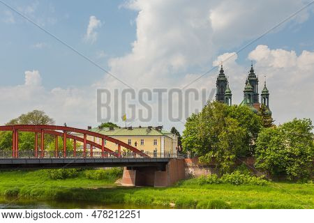 Poland, Poznan - 19 May 2019: View Of The Archcathedral Basilica Of St. Peter And St. Paul In Poznan
