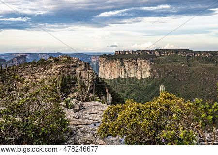 View From The Top Of The Hill Of The Father Inacio, Morro Do Pai Inacio, Chapada Diamantina, Bahia, 