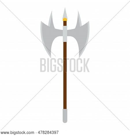 Isolated Axe Weapon Medieval Icon Vector Illustration