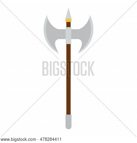 Isolated Axe Weapon Medieval Icon Vector Illustration