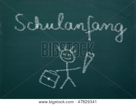 Tavlen med skole børn tegninger