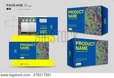 Cosmetic Box Design, Supplements Box Template, Package Design Template, 3d Box Packaging Design, Cos
