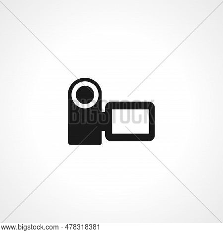 Video Camera Icon. Video Camera Isolated Simple Vector Icon.