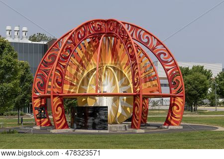 West Lafayette - June 18, 2023: Voss Model At Purdue University. The Voss Model Is A Scaled Model Of
