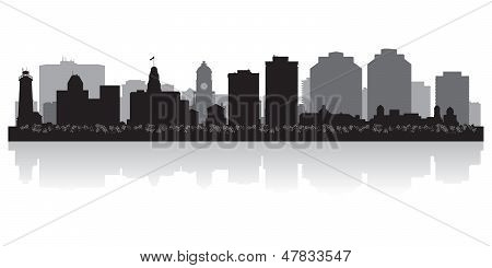 Halifax Canadá City Skyline Vector silueta