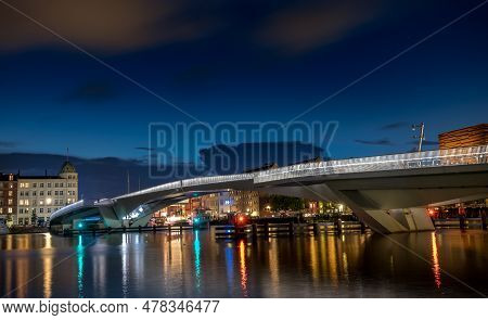 Copenhagen, Denmark - August 20, 2017: Copenhagen Nyhavn Area And Architecture In Background. Inderh