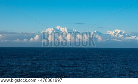Image Of Mountainscape With Horizon. Mountainscape With Horizon.