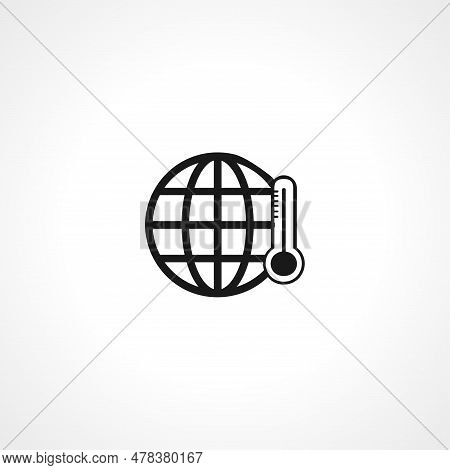 Global Warm Icon. Global Warm Simple Vector Icon. Global Warm Isolated Icon.