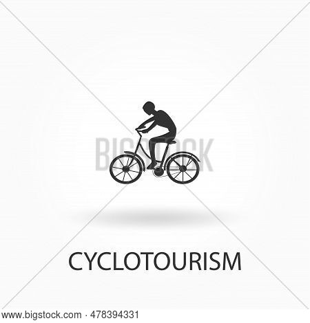 Cyclotourism Icon. Elements Of Sportsman Icon. Premium Quality Graphic Design Icon. Signs And Symbol