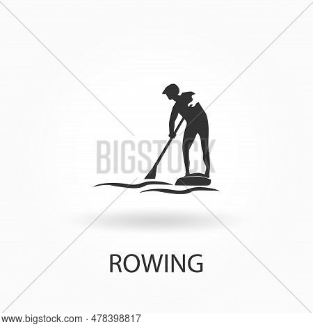 Rowing Icon. Summer Sports Icons - Rowing Icon.