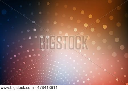 Abstract Poster Background For Banner Design With Bright Glowing Particles. Futuristic Graphic Vecto