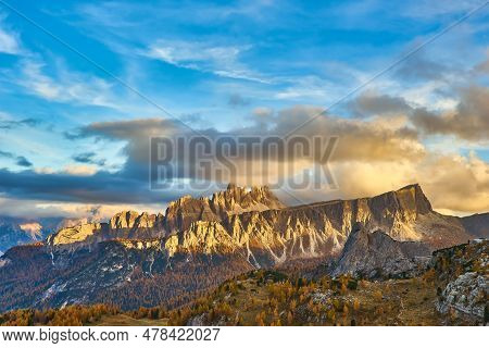 Italian Dolomites An Autumn Day