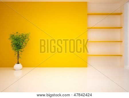 Empty modern interior living room, lounge