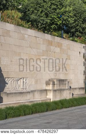 Reformation Wall Monument In City Of Geneva, Switzerland