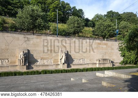 Reformation Wall Monument In City Of Geneva, Switzerland