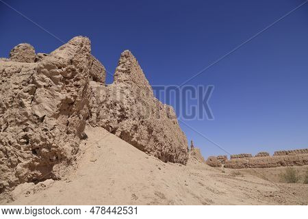 Janbas Qala Castle In Uzbekistan. High Quality Photo