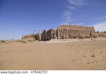 Janbas Qala Castle In Uzbekistan. High Quality Photo