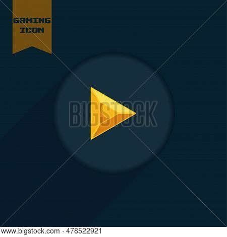 Isolated Colored Retro Videogame Gemstone Icon Vector Illustration