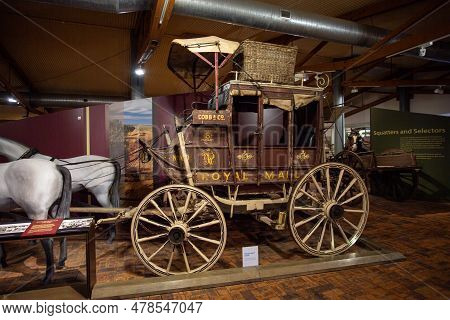 Toowoomba, Australia - May 24, 2023: Toowoomba National Carriage Collection On Cobb And Co Museum Wi