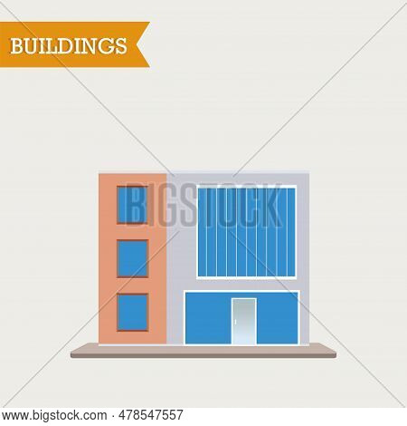 Isolated Colored Building Icon Image Vector Illustration