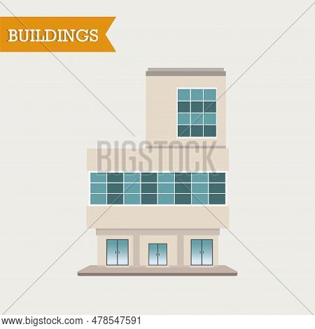 Isolated Colored Building Icon Image Vector Illustration