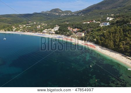 Valtos-Strand in der Nähe von Parga in Griechenland