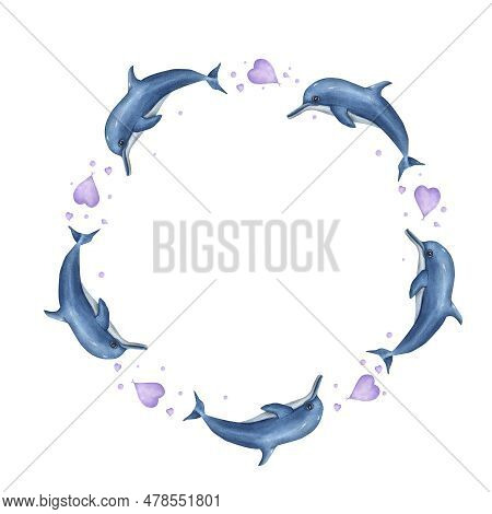 Watercolor Card For Children\\\'s Birthdays Isolated On White Background. Hand Painted Illustration 