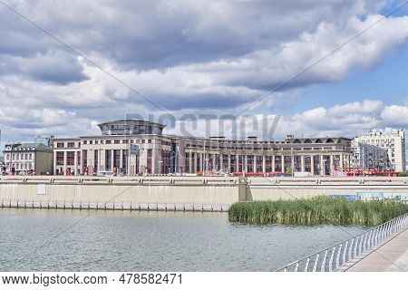 Kazan, Russia - June 8, 2023: View Of Building Of Kazan Federal University, Institute Of Philology A