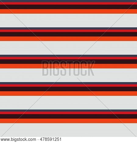 Seamless Pattern Of Broad Bands Of White And Brown Orange, Background Striped Texture