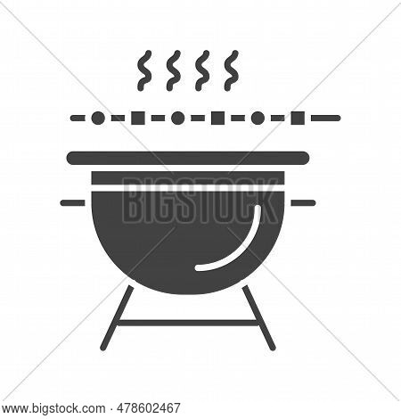 Bbq Icon Image. Suitable For Mobile Application.