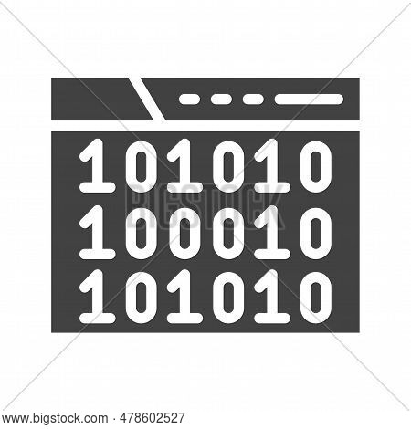 Binary Code Icon Image. Suitable For Mobile Application.