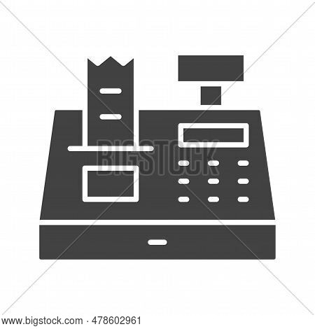 Cash Register Icon Image. Suitable For Mobile Application.