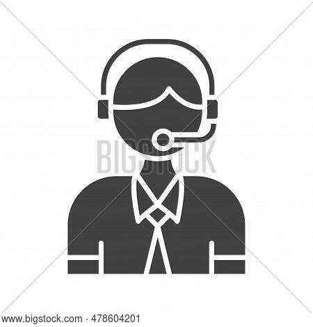 Customer Service Icon Image. Suitable For Mobile Application.