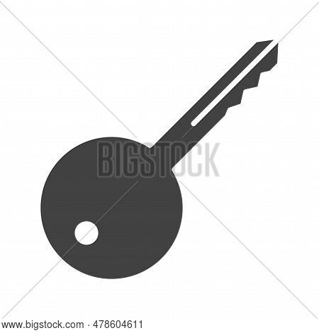 Door Key Icon Image. Suitable For Mobile Application.