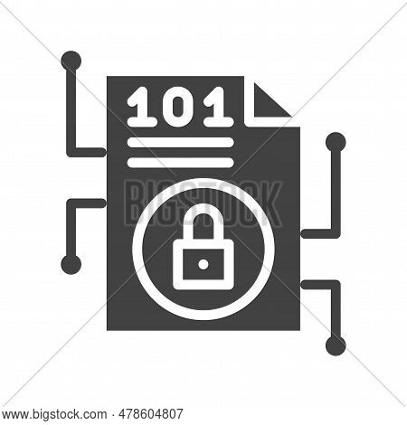 Encrypted Icon Image. Suitable For Mobile Application.