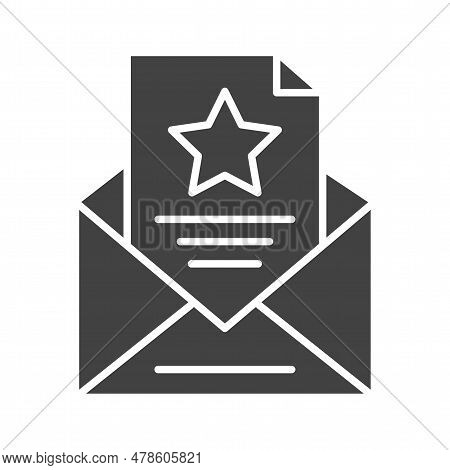 Invitation Icon Image. Suitable For Mobile Application.