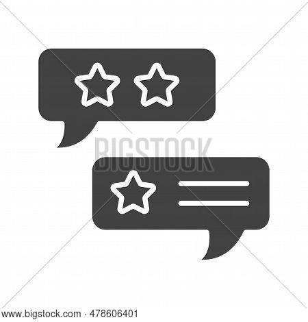Multiple Reviews Icon Image. Suitable For Mobile Application.