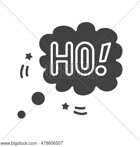 Oh Bubble Icon Image. Suitable For Mobile Application.