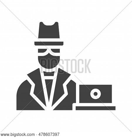 Spyware Icon Image. Suitable For Mobile Application.