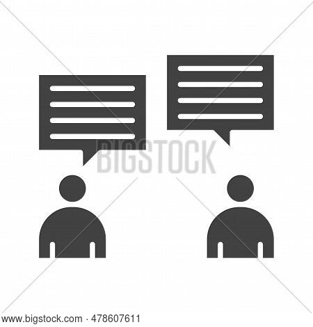 Talk Icon Image. Suitable For Mobile Application.