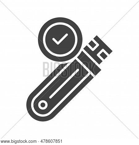 Usb Drive Approved Icon Image. Suitable For Mobile Application.