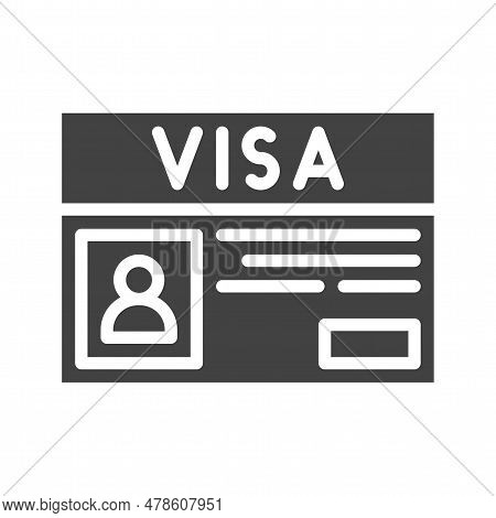 Visa Icon Image. Suitable For Mobile Application.