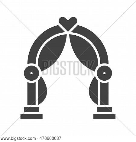 Wedding Arch Icon Image. Suitable For Mobile Application.