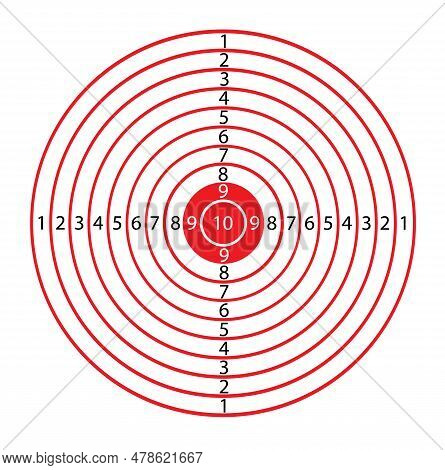 Target Life Size Blank Blank Mockup For Shooting From Machine Gun And Bow Pistol. Vector