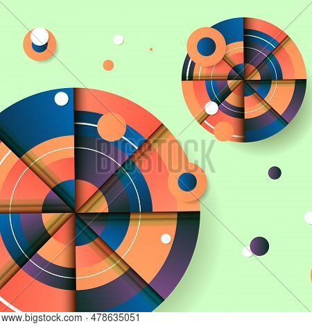 Geometric Circle Background. Abstract Circle.
