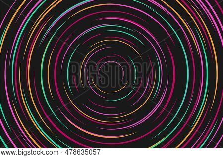Geometric Circle Lines Background.