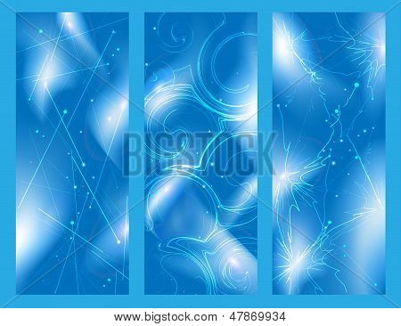 Set di sfondi astratti neon