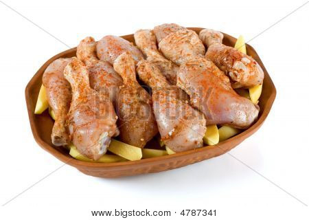 Viande de poulet cru