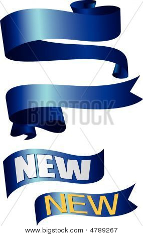 Banner e lampi blu
